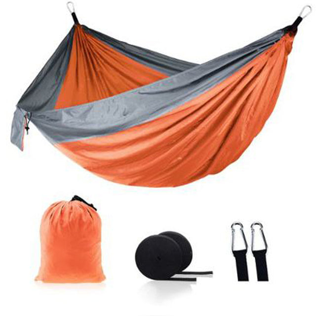 Ultralight Outdoor Camping nylon Hammock Sleep Swing Tree Bed Garden Backyard Furniture Hanging Double Hammock Chair Hangmat