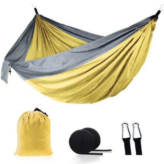Ultralight Outdoor Camping nylon Hammock Sleep Swing Tree Bed Garden Backyard Furniture Hanging Double Hammock Chair Hangmat