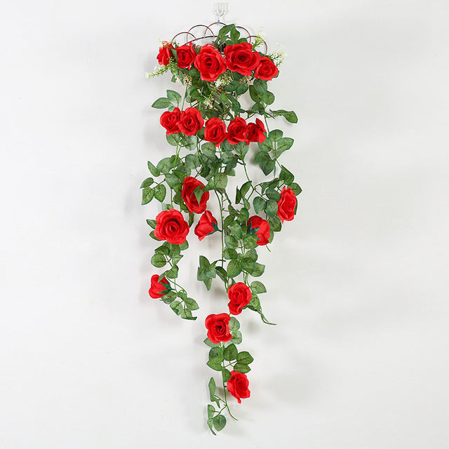 5 Petals Orchid Fake Flower Party Decoration Simulation Artificial Flower Wedding Christmas Garden Wall Hanging Basket Flower