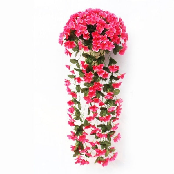 5 Petals Orchid Fake Flower Party Decoration Simulation Artificial Flower Wedding Christmas Garden Wall Hanging Basket Flower