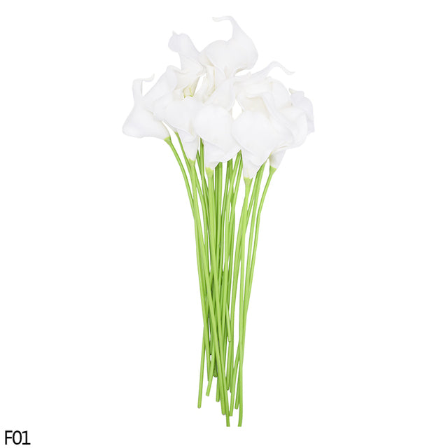 5/10Pcs White Pink Real Touch Artificial Calla lily Flower DIY Bridal Wedding Bouquet Party Decoration Home Decorative Flower