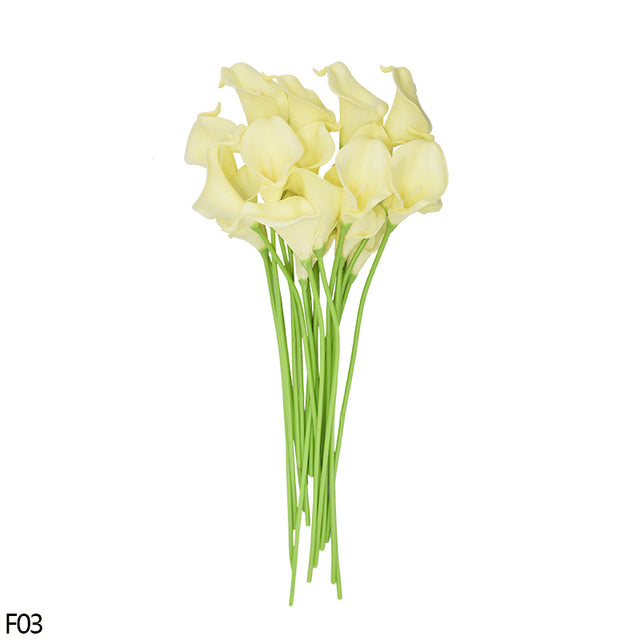5/10Pcs White Pink Real Touch Artificial Calla lily Flower DIY Bridal Wedding Bouquet Party Decoration Home Decorative Flower