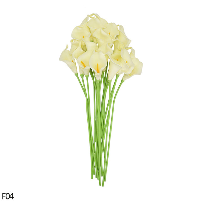 5/10Pcs White Pink Real Touch Artificial Calla lily Flower DIY Bridal Wedding Bouquet Party Decoration Home Decorative Flower