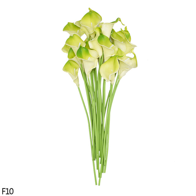 5/10Pcs White Pink Real Touch Artificial Calla lily Flower DIY Bridal Wedding Bouquet Party Decoration Home Decorative Flower