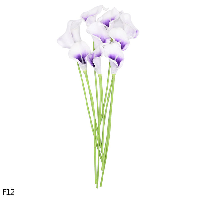 5/10Pcs White Pink Real Touch Artificial Calla lily Flower DIY Bridal Wedding Bouquet Party Decoration Home Decorative Flower