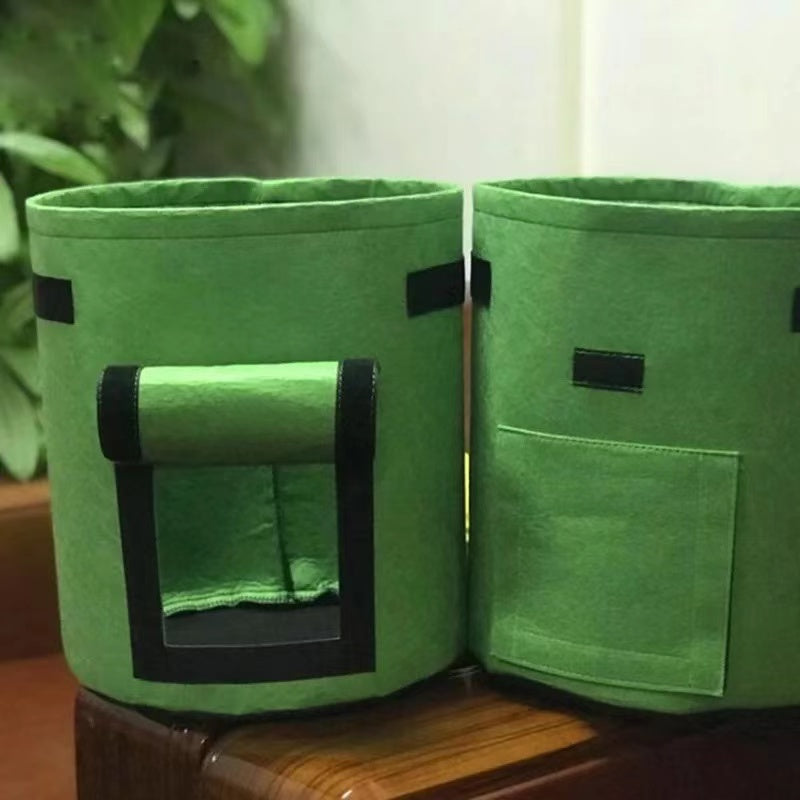 3 Size Felt Plant Grow Bags Nonwoven Fabric Garden Potato Pot Greenhouse Vegetable Growing Bags Moisturizing Vertical Tools