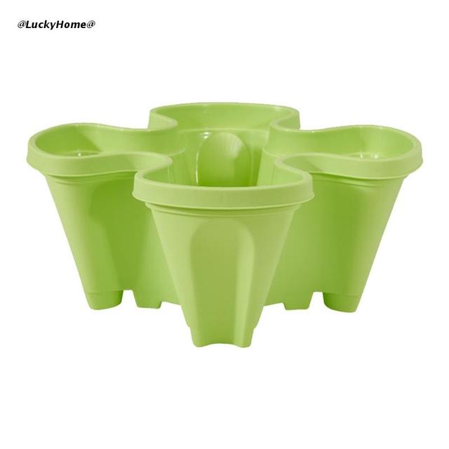 Stand Stacking Planters Strawberry Planting Pots with Drainage Holes Creative