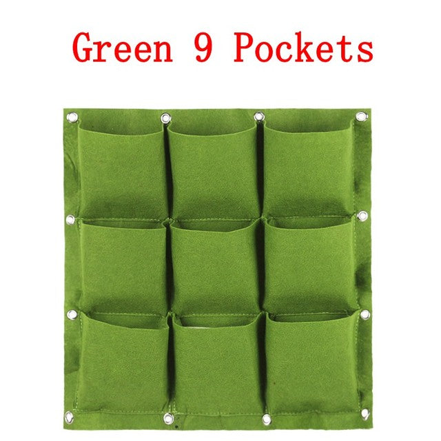 NEW Wall Hanging Pockets Planting Bags Flower Pot Waterproof Grow Bag Garden Planter Vertical Suculentas Plant Pot Home Decor