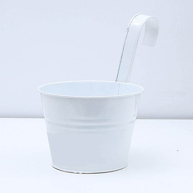 Wall Hanging Pots Metal Flower Pots Iron Garden Planter Pots Bucket Home Decor Горшок Для Цветов