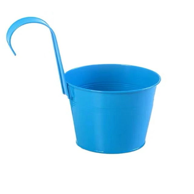 Wall Hanging Pots Metal Flower Pots Iron Garden Planter Pots Bucket Home Decor Горшок Для Цветов