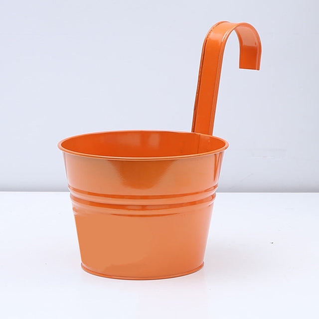Wall Hanging Pots Metal Flower Pots Iron Garden Planter Pots Bucket Home Decor Горшок Для Цветов