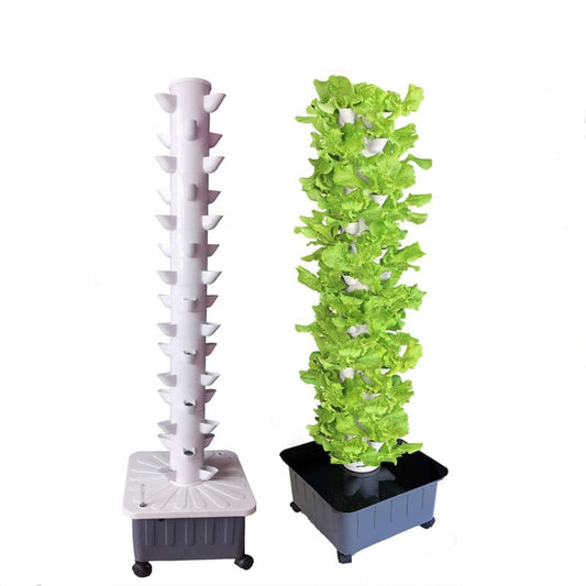 15 Layers 45 Plants Aeroponic System Grow Tower Hydroponics Equipment Vertical Indoor Garden Kit with Water Tank and Pump