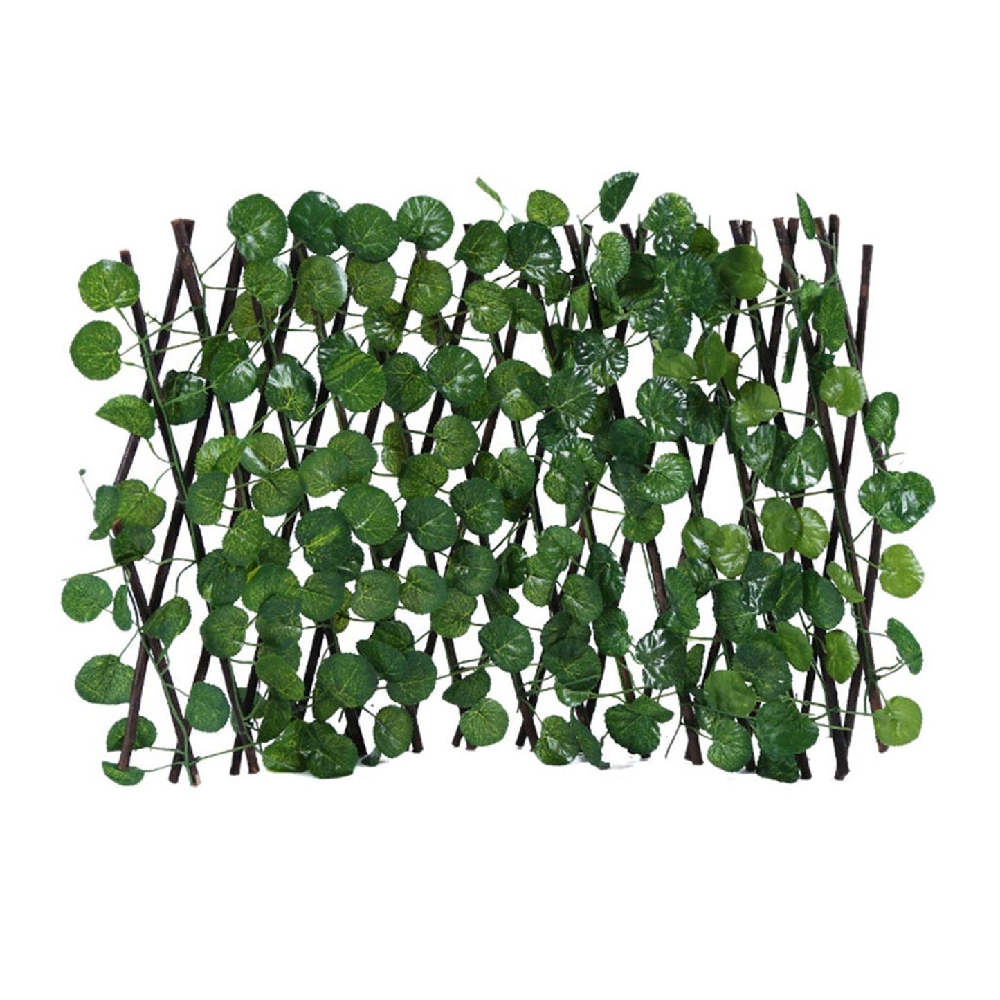 200x40cm Artificial plants Garden Trellis Expandable Fence Wood Vines Climbing Frame Outdoor Gardening Plant Decor Fence Panel