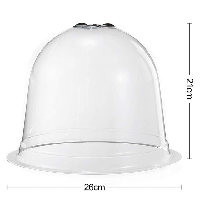 1/6/12PCS Plant Protect Bell Cover Reuseable Plastic Greenhouse Bell Cover Seeds Germination Frost Guard Freeze Protection Dome