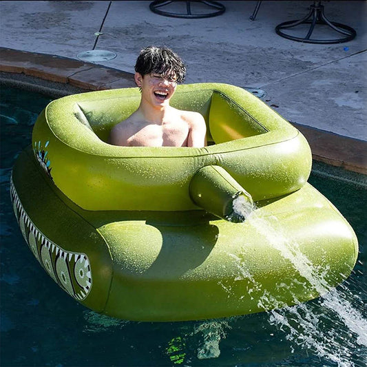 NEW Summer Pool Party Inflatable Pool Large Tank Water Gun Swimming Ring Jet Spray Gun Swimming Pools for Adults Outdoor Water
