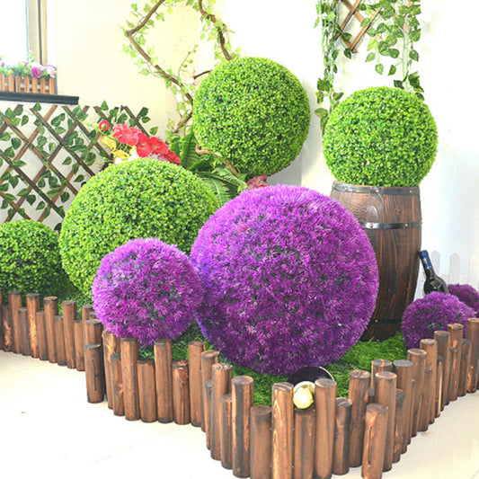 Large Green Artificial Plant Ball Topiary Tree Wedding Party Home Outdoor Decoration Plants Plastic Grass Ball