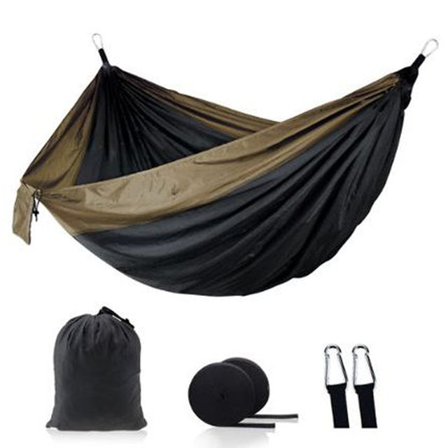 Ultralight Outdoor Camping nylon Hammock Sleep Swing Tree Bed Garden Backyard Furniture Hanging Double Hammock Chair Hangmat