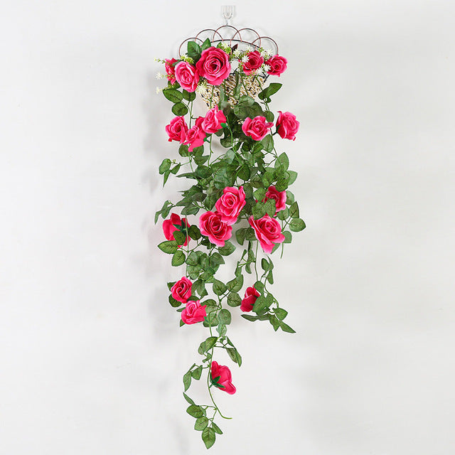 5 Petals Orchid Fake Flower Party Decoration Simulation Artificial Flower Wedding Christmas Garden Wall Hanging Basket Flower