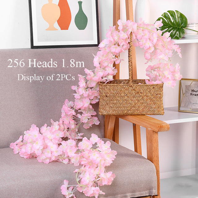 5 Petals Orchid Fake Flower Party Decoration Simulation Artificial Flower Wedding Christmas Garden Wall Hanging Basket Flower