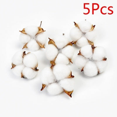 1Pc Naturally Dried Cotton Flowers Artificial Plants Floral Branch For Diy Wedding Party Decoration Home Cotton Garland Decor