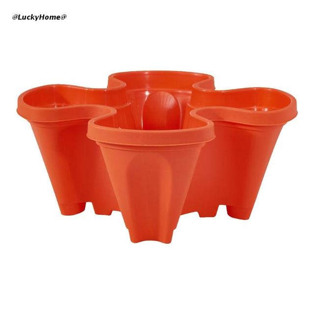 Stand Stacking Planters Strawberry Planting Pots with Drainage Holes Creative