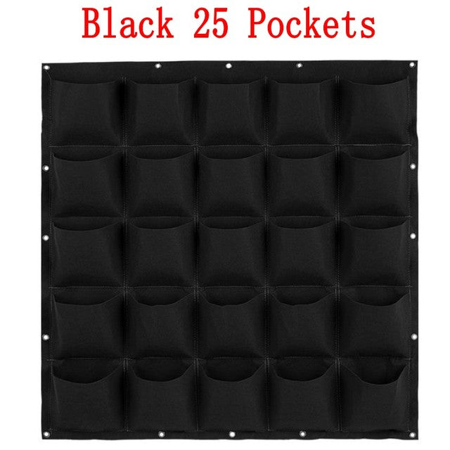 NEW Wall Hanging Pockets Planting Bags Flower Pot Waterproof Grow Bag Garden Planter Vertical Suculentas Plant Pot Home Decor