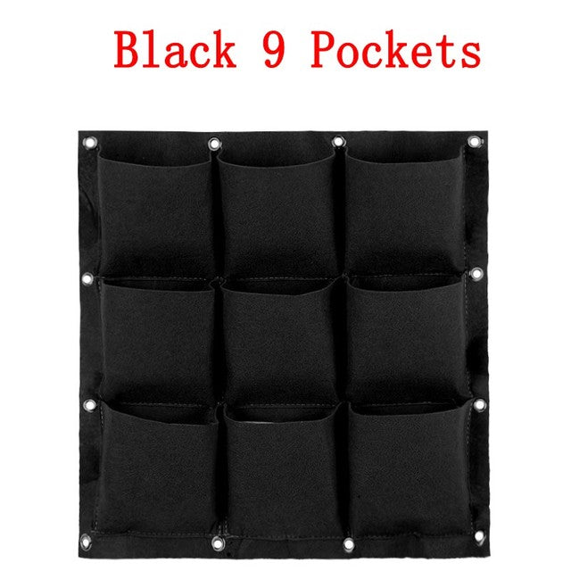 NEW Wall Hanging Pockets Planting Bags Flower Pot Waterproof Grow Bag Garden Planter Vertical Suculentas Plant Pot Home Decor