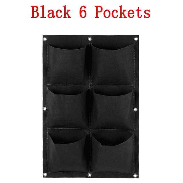 NEW Wall Hanging Pockets Planting Bags Flower Pot Waterproof Grow Bag Garden Planter Vertical Suculentas Plant Pot Home Decor