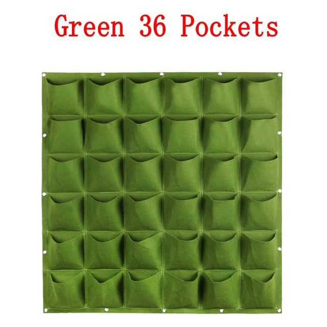 NEW Wall Hanging Pockets Planting Bags Flower Pot Waterproof Grow Bag Garden Planter Vertical Suculentas Plant Pot Home Decor