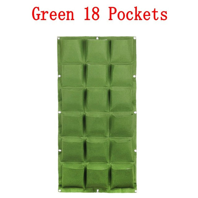 NEW Wall Hanging Pockets Planting Bags Flower Pot Waterproof Grow Bag Garden Planter Vertical Suculentas Plant Pot Home Decor