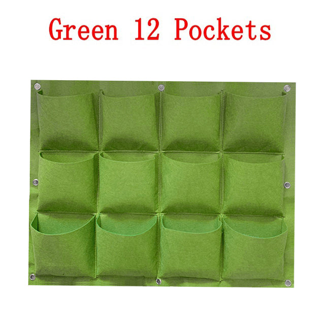 NEW Wall Hanging Pockets Planting Bags Flower Pot Waterproof Grow Bag Garden Planter Vertical Suculentas Plant Pot Home Decor