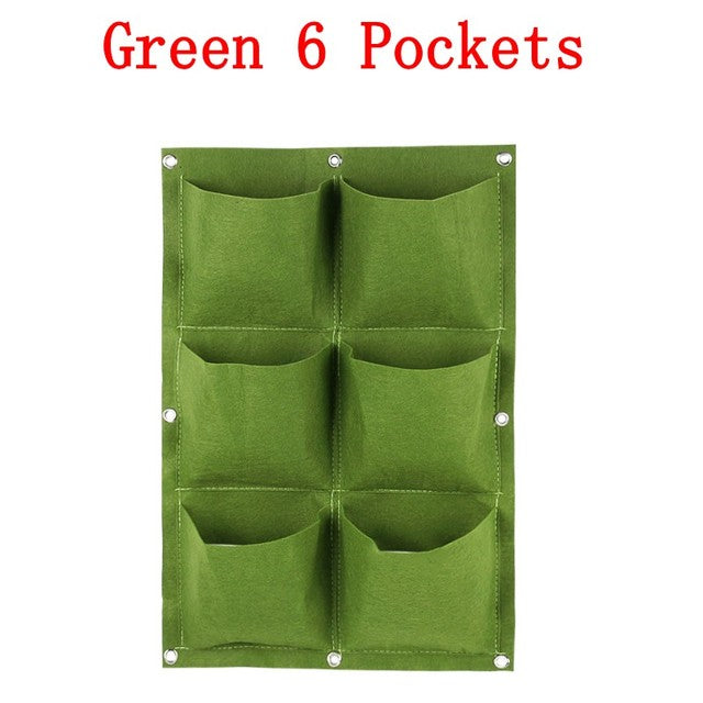 NEW Wall Hanging Pockets Planting Bags Flower Pot Waterproof Grow Bag Garden Planter Vertical Suculentas Plant Pot Home Decor