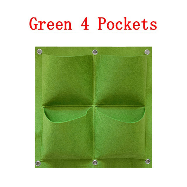 NEW Wall Hanging Pockets Planting Bags Flower Pot Waterproof Grow Bag Garden Planter Vertical Suculentas Plant Pot Home Decor