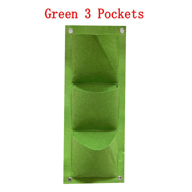 NEW Wall Hanging Pockets Planting Bags Flower Pot Waterproof Grow Bag Garden Planter Vertical Suculentas Plant Pot Home Decor