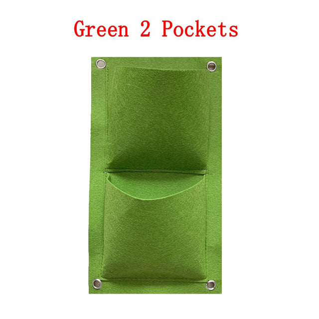 NEW Wall Hanging Pockets Planting Bags Flower Pot Waterproof Grow Bag Garden Planter Vertical Suculentas Plant Pot Home Decor