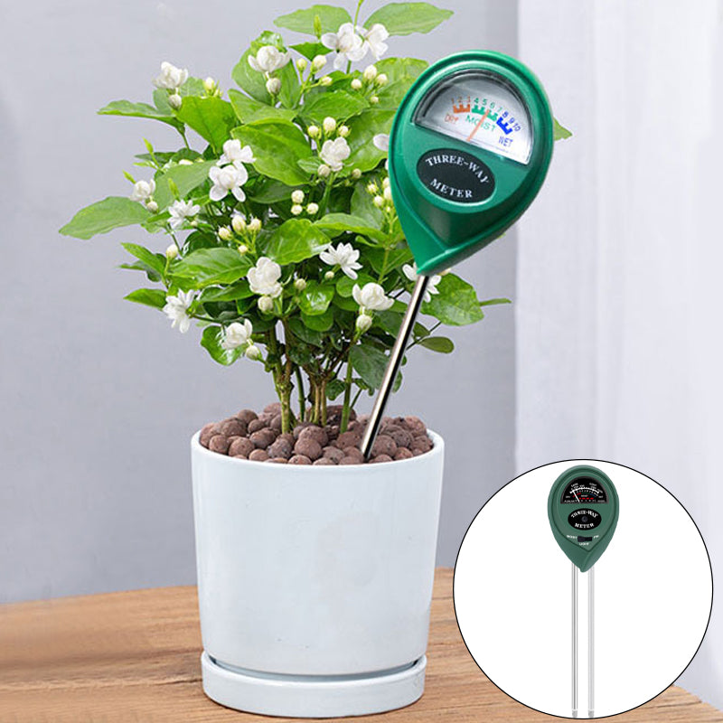 Soil pH Tester, 3/4 in 1 PH Light Moisture Acidity Tester Soil Tester Moisture Meter Plant Soil Tester Kit for Flowers Tools