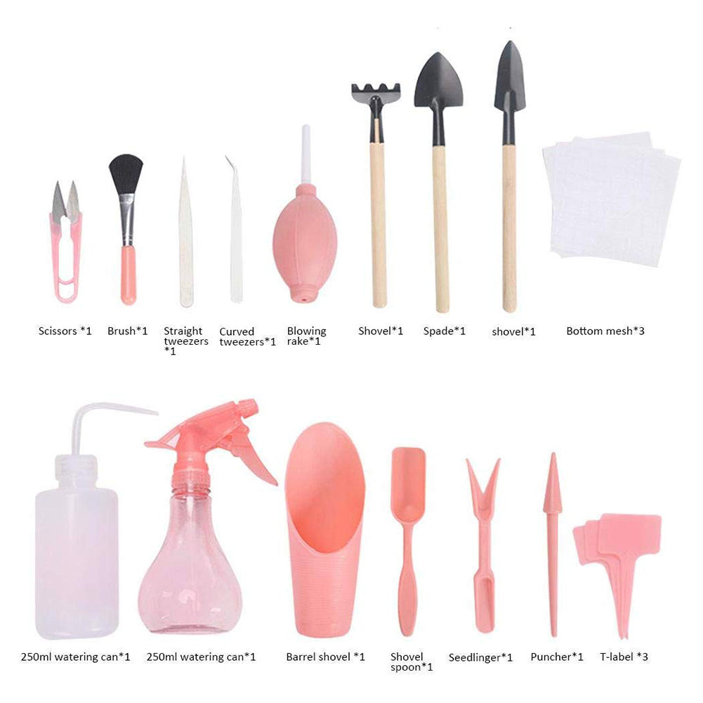 New Hot 12/16Pcs Mini Garden Planting Tools Succulent Seeding Gardening Gadget Hand Tools Transplanting Set Household Supplies