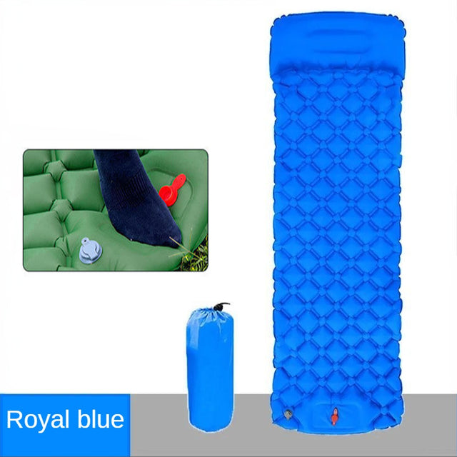 Outdoor Inflatable Mattress Diamond Ultra-Light Camping Mat Hiking Air Cushion Portable Sleeping Mat Damp Proof Waterproof Pad