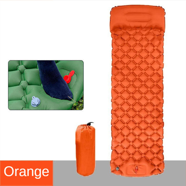 Outdoor Inflatable Mattress Diamond Ultra-Light Camping Mat Hiking Air Cushion Portable Sleeping Mat Damp Proof Waterproof Pad