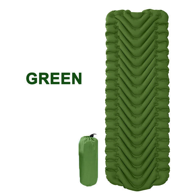 Outdoor Inflatable Mattress Diamond Ultra-Light Camping Mat Hiking Air Cushion Portable Sleeping Mat Damp Proof Waterproof Pad