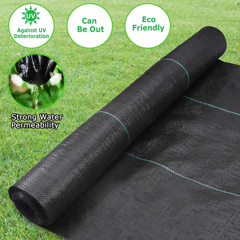 Premium 3.5oz Pro Garden Weed Barrier Landscape Fabric Durable Heavy-Duty Weed Block Gardening Mat Ground Cloth Cover