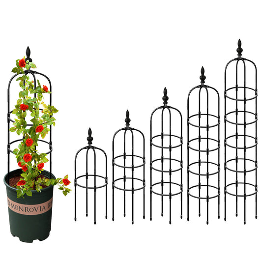 Obelisk Garden Arch Trellis Plant Support Rustproof Frame For Climbing Vines Flowers Stand Indoor Outdoor Floral Decor