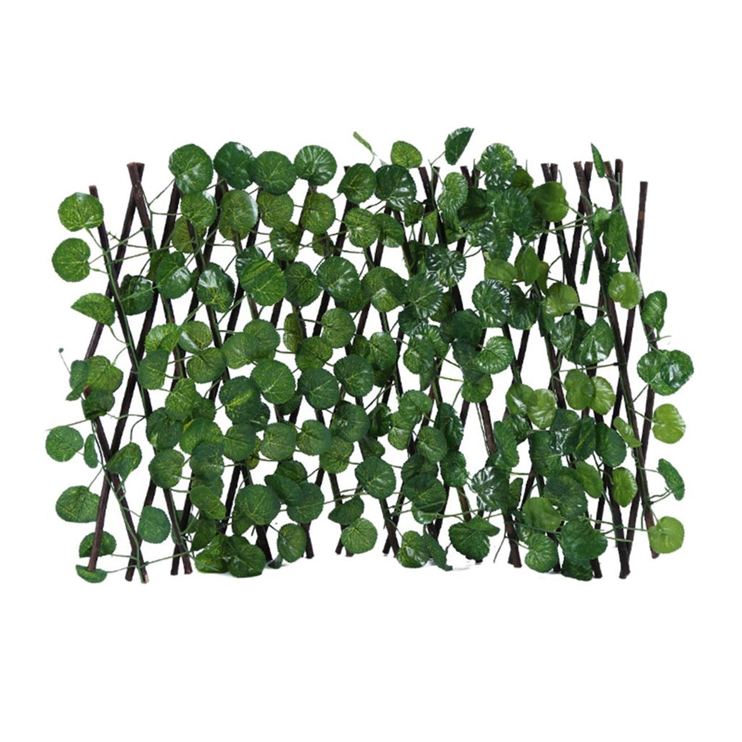 200x40cm Artificial plants Garden Trellis Expandable Fence  Wood Vines Climbing Frame Outdoor Gardening Plant Decor Fence Panel