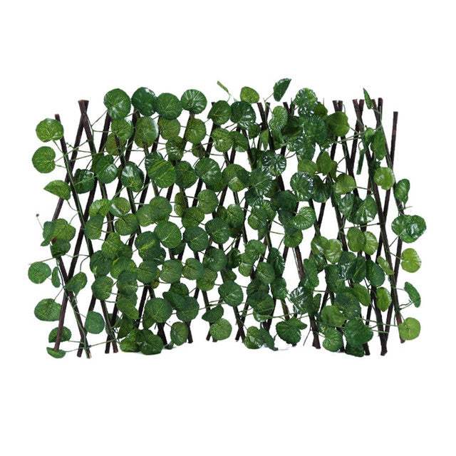 200x40cm Artificial plants Garden Trellis Expandable Fence  Wood Vines Climbing Frame Outdoor Gardening Plant Decor Fence Panel