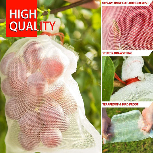 Big Deal Fruit Protect Net Bag Garden Plant Mesh Anti Insect Fly Bird Squirrel  Plant Cover Fruit Protection Garden Accessories