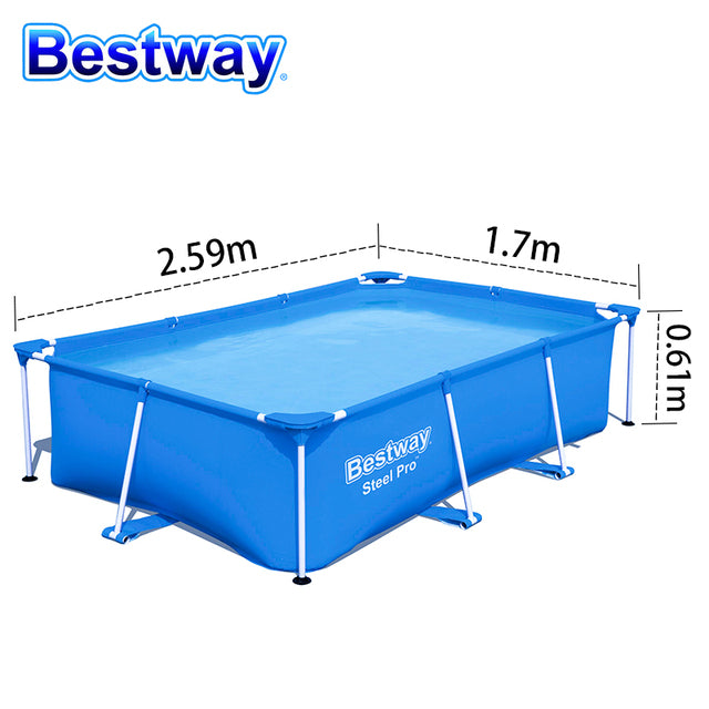 Pro 2.6M 2.1M 3M steel frame pool easy to install outdoor water tank for family hot summer Large family swimming pool