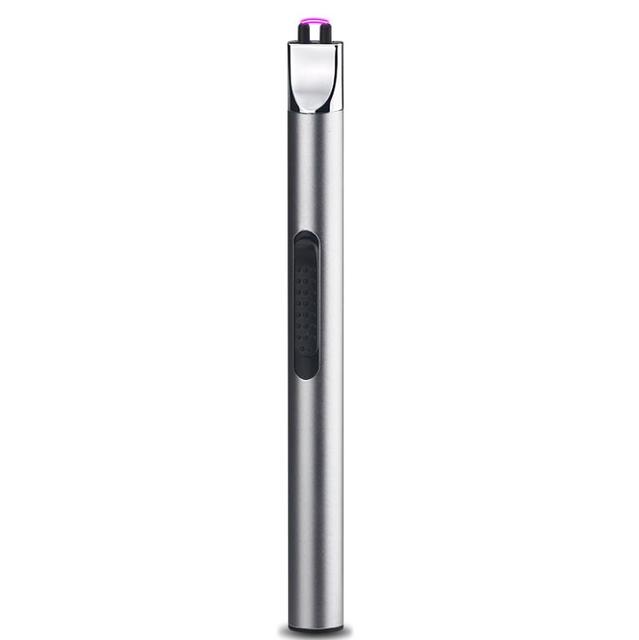 Long Kitchen Rechargeable Lighters Plasma Electric Pulsed Single Arc USB Lighter Flameless Windproof BBQ Candle Lighter